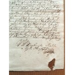 Rękopis - Dokument magistracki dla opata Jana Norberta Umlaufa, Morawy - Ołomuniec 1740 [ Klasztor premonstratensów na Hradzisku ]