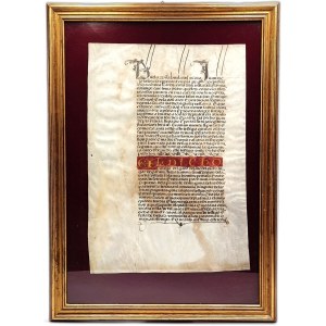 [Manuscript] Manuscript parchment - legal document (Spain, 16th century) - Franciscan and missionary Juan de Plasencia (c. 1520-1590).