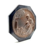 Patriotic commemorative plaque Fortress of Przemyśl 1914-1915 - Karl Perl (1876-1965), bronze [ In Memory of the Defenders of Przemyśl ].