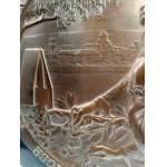 Patriotic commemorative plaque Fortress of Przemyśl 1914-1915 - Karl Perl (1876-1965), bronze [ In Memory of the Defenders of Przemyśl ].