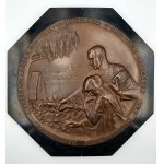 Patriotic commemorative plaque Fortress of Przemyśl 1914-1915 - Karl Perl (1876-1965), bronze [ In Memory of the Defenders of Przemyśl ].