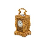 Carriage clock - Brass carriage clock with measurements: ...