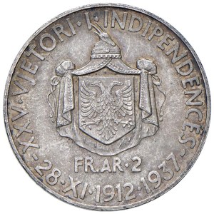 Monnaies étrangères - ALBANIE Amet Zogu (1925-1939) 2 Franga 1937 ...