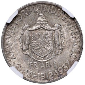 Monnaies étrangères - ALBANIE Amet Zogu (1925-1939) Franga 1937 R ...