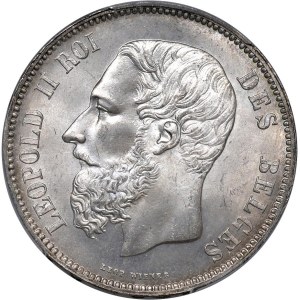 Foreign Coins - BELGIUM Leopold II (1865-1909) 5 Francs 187...
