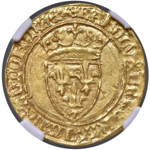 Monnaies étrangères - * FRANCE Charles VI (1380-1422) Bouclier d'or -...