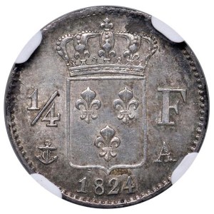 Foreign Coins - FRANCE Louis XVIII (1815-1824) Paris - Qua...