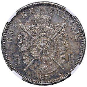 Monnaies étrangères - FRANCE Napoléon III (1852-1870) Paris - 5...