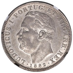 Foreign Coins - INDIA PORTUGUESE Louis I (1861-1889) Rupee 1...
