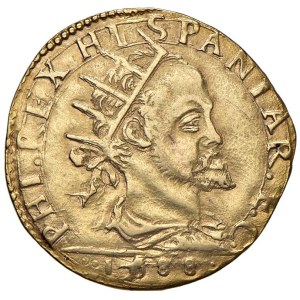 Italienische Münzstätten - MILAN Philipp II. von Habsburg (1554-1598) Dopp...