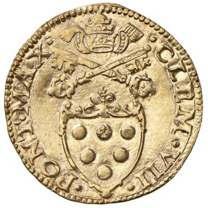 Papal coins - Clement VII (1523-1534) Bologna - Golden shield...