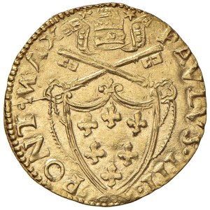 Papal coins - Paul III (1534-1549) Parma - Golden shield - Mu...