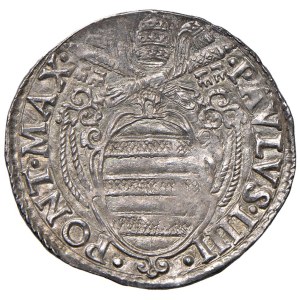 Papal coins - Paul IV (1555-1559) Julius - Munt. 15 AG (g 3...