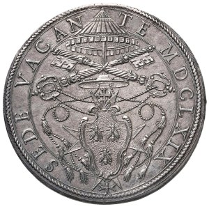 Papal coins - Sede vacante (1669) Scudo 1669 - Munt. 4 AG (g...