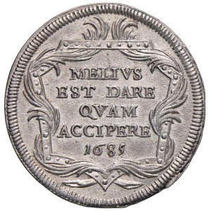 Papal coins - Innocent XI (1676-1689) Testone 1685 An. IX -...