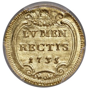 Papal coins - Clement XII (1730-1740) Shield 1735 An. V - Mu...