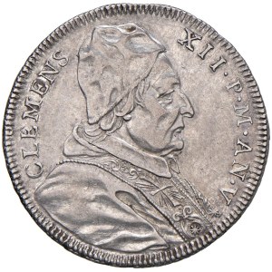 Pápežské mince - Klement XII (1730-1740) Testone 1735 An. V - ...