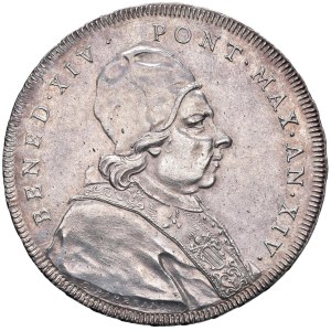Papal coins - Benedict XIV (1740-1758) Plate 1753 An. XIV...