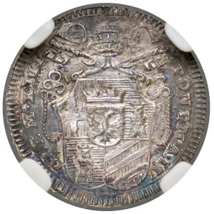 Papal coins - Clement XIII (1758-1769) Half Grosso 1761 An...