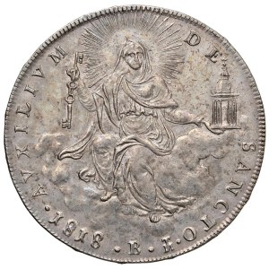 Papal coins - Pius VII (1800-1823) Bologna - Scudo 1818 An. X...