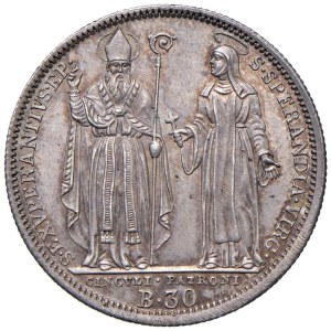 Papal coins - Pio VIII (1829-1830) Testone 1830 An. II - Mun...