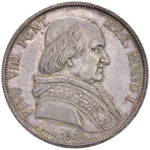 Papal coins - Pius VIII (1829-1830) Bologna - Shield 1830 An. ...