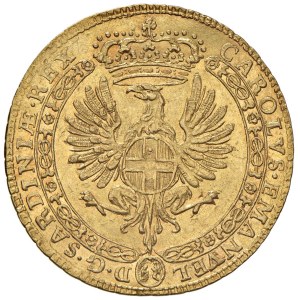 Savoy - Charles Emmanuel III (1730-1755) 4 Zecchini 1745 - Nom...
