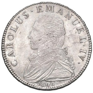 Savoy - Charles Emmanuel IV (1796-1802) Half Shield 1800 - Nom...