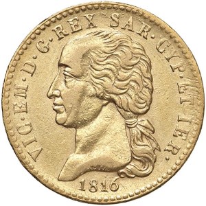 Savoy - Vittorio Emanuele I (1802-1821) 20 Lire 1816 T - Nom...