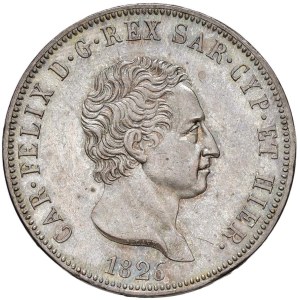 Savoy - * Charles Felix (1821-1831) 5 Lire 1826 G - Nomisma 5...