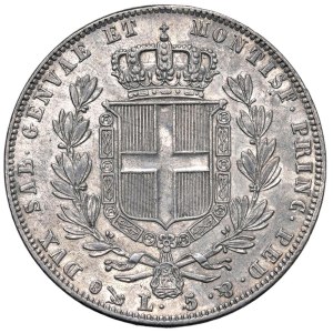 Savoy - Charles Albert (1831-1849) 5 Lire 1840 G - Nomisma 69...