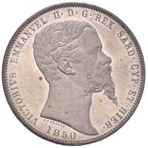 Savoy - Victor Emmanuel II (1849-1861) 5 Lire 1850 T - Nom...
