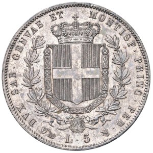 Savoy - Vittorio Emanuele II (1849-1861) 5 Lire 1854 G - Nom...