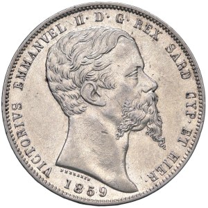 Savoy - Victor Emmanuel II (1849-1861) 5 Lire 1859 G - Nom...