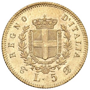 Savoy - Victor Emmanuel II (1861-1878) 5 Lire 1865 T - Nom...