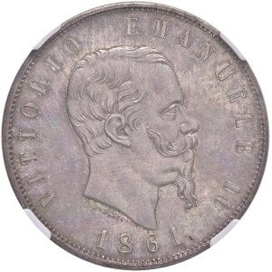 Savoy - Victor Emmanuel II (1861-1878) 5 Lire 1861 T - Nom...