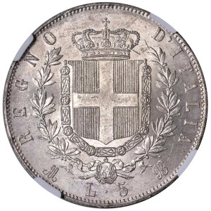 Savoy - Victor Emmanuel II (1861-1878) 5 Lire 1871 M - Nom...