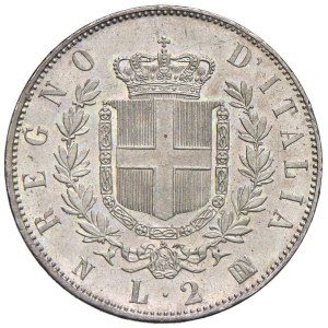 Savoy - Victor Emmanuel II (1861-1878) 2 Lire 1863 N stemm...