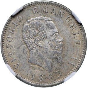 Savojsko - * Viktor Emanuel II (1861-1878) Lira 1863 M valor...