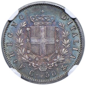 Savoy - * Vittorio Emanuele II (1861-1878) 50 Centesimi 1861...