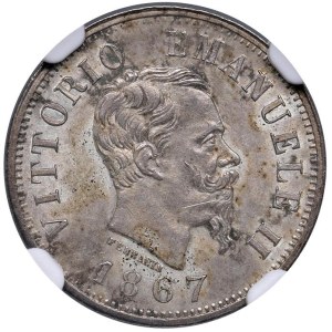 Savoy - Victor Emmanuel II (1861-1878) 50 cents 1867 T...