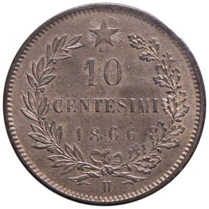 Savoy - Victor Emmanuel II (1861-1878) 10 cents 1866 H...