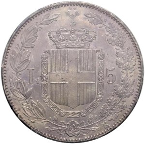Savoy - Umberto I (1878-1900) 5 Lire 1879 - Nomisma 993 AG I...