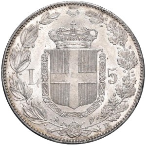 Savoy - Umberto I (1878-1900) 5 Lire 1879 - Nomisma 993 AG -...