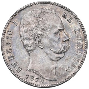Savoy - Umberto I (1878-1900) 5 Lire 1879 - Nomisma 993 AG -...