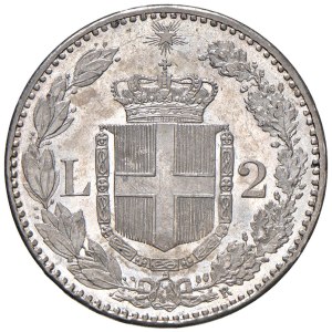 Savoy - Umberto I (1878-1900) 2 Lire 1883 - Nomisma 996 AG E...
