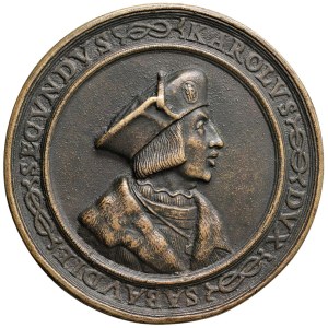Italian medals - Charles II of Savoy the Good (1486-1553) and B...