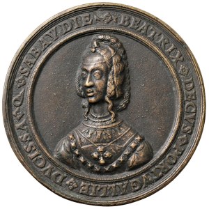 Italian medals - Charles II of Savoy the Good (1486-1553) and B...