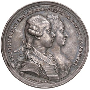 Italian medals - Ferdinand of Habsburg Lorraine and Maria Beatric...