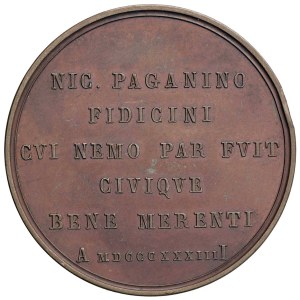 Italian medals - Nicolò Paganini Fidicini (1782-1840) Medagl...